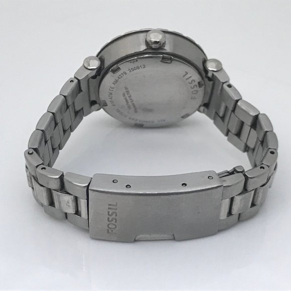 Fossil Women Watch Silver White Tone Date Calenda - Picture 7 of 12